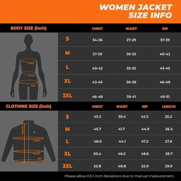 ORORO Women's Heated Jacket with Battery Pack and Detachable Hood Heating Jacket - Picture 9 of 13